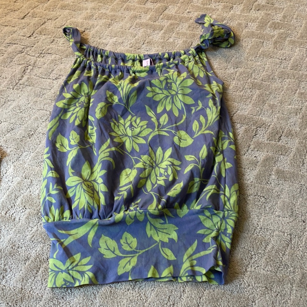 Sweet Pea roughed halter top